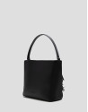 Chloe black leather bucket bag with fringing | Roberto Verino