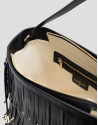 Chloe black leather hobo bag with fringes | Roberto Verino