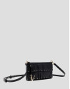Chloe mini bag in black leather with fringe | Roberto Verino