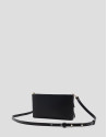 Bolso mini Chloe piel negra con flecos - Mujer | Roberto Verino