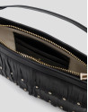 Bolso mini Chloe piel negra con flecos - Mujer | Roberto Verino