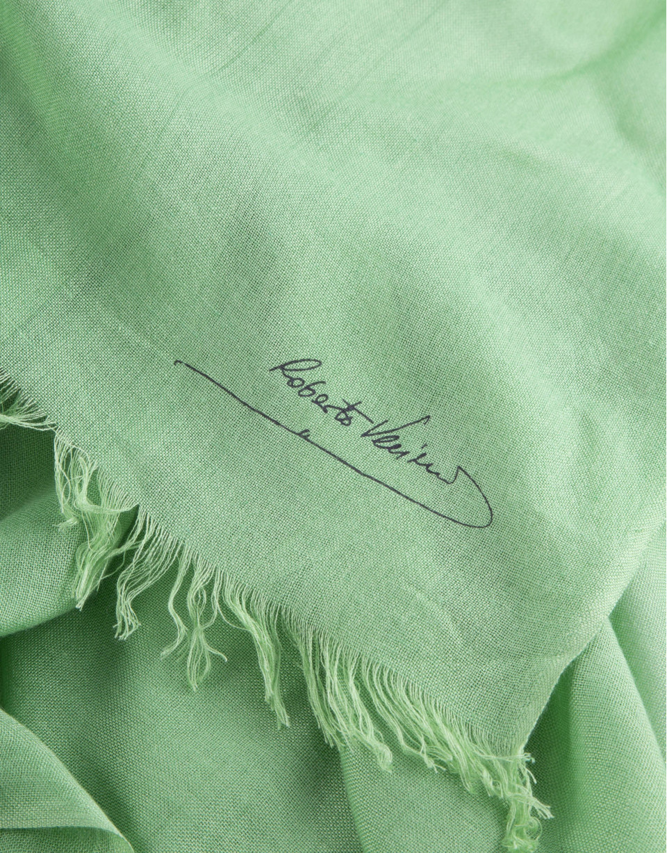 Plain green scarf