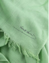 Plain green scarf