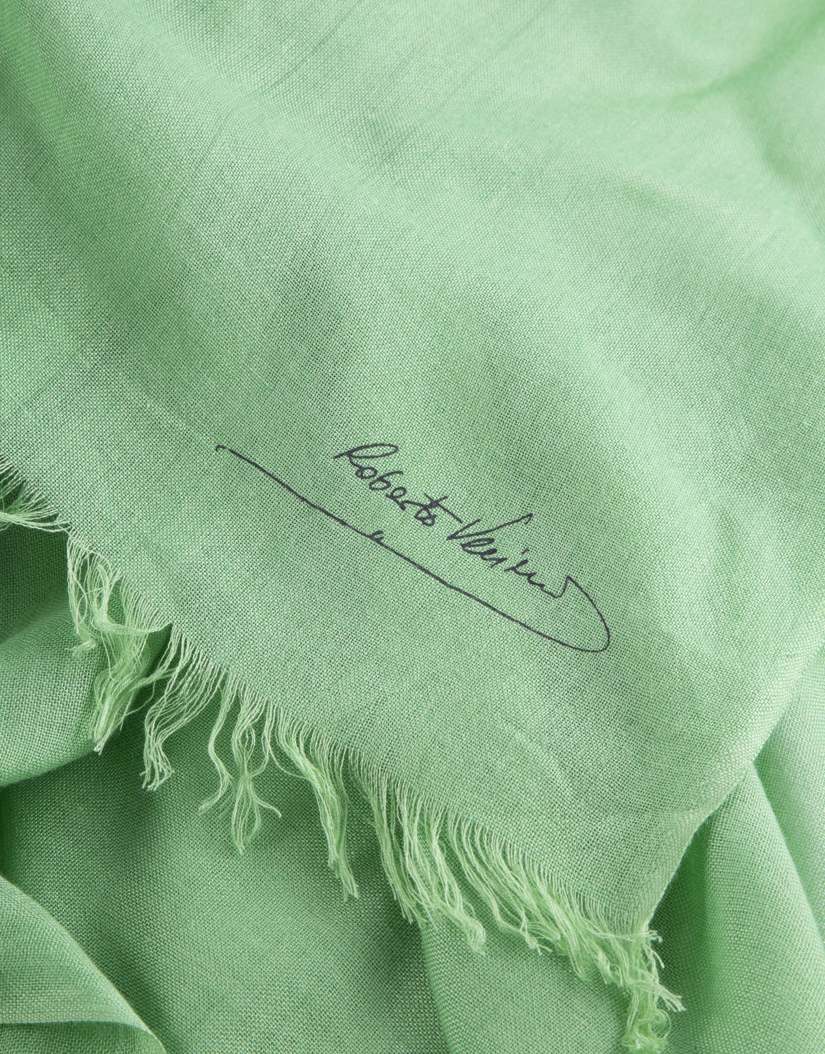 Plain green scarf