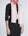 Foulard en topos rojos
