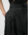 Black balloon skirt with fancy jacquard - Woman | Roberto Verino