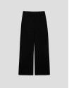 Pantalón recto mezcla lino negro - Mujer | Roberto Verino