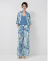 Pantalón palazzo crepé estampado floral ... | Roberto Verino