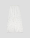 Pantalón palazzo devoré blanco con ... | Roberto Verino