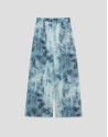 Pantalón palazzo crepé estampado floral ... | Roberto Verino