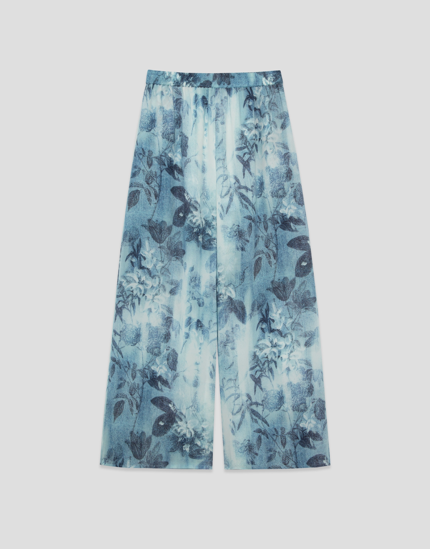Pantalón palazzo crepé estampado floral ... | Roberto Verino