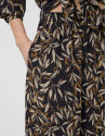 Pantalón palazzo crepé estampado hojas ... | Roberto Verino