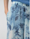 Pantalón palazzo crepé estampado floral ... | Roberto Verino