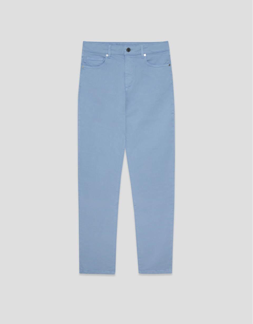 Pantalón pitillo cinco bolsillos algodón azul | Roberto Verino