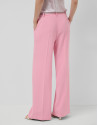 Pantalón recto con pinzas crepé rosa - Mujer | Roberto Verino