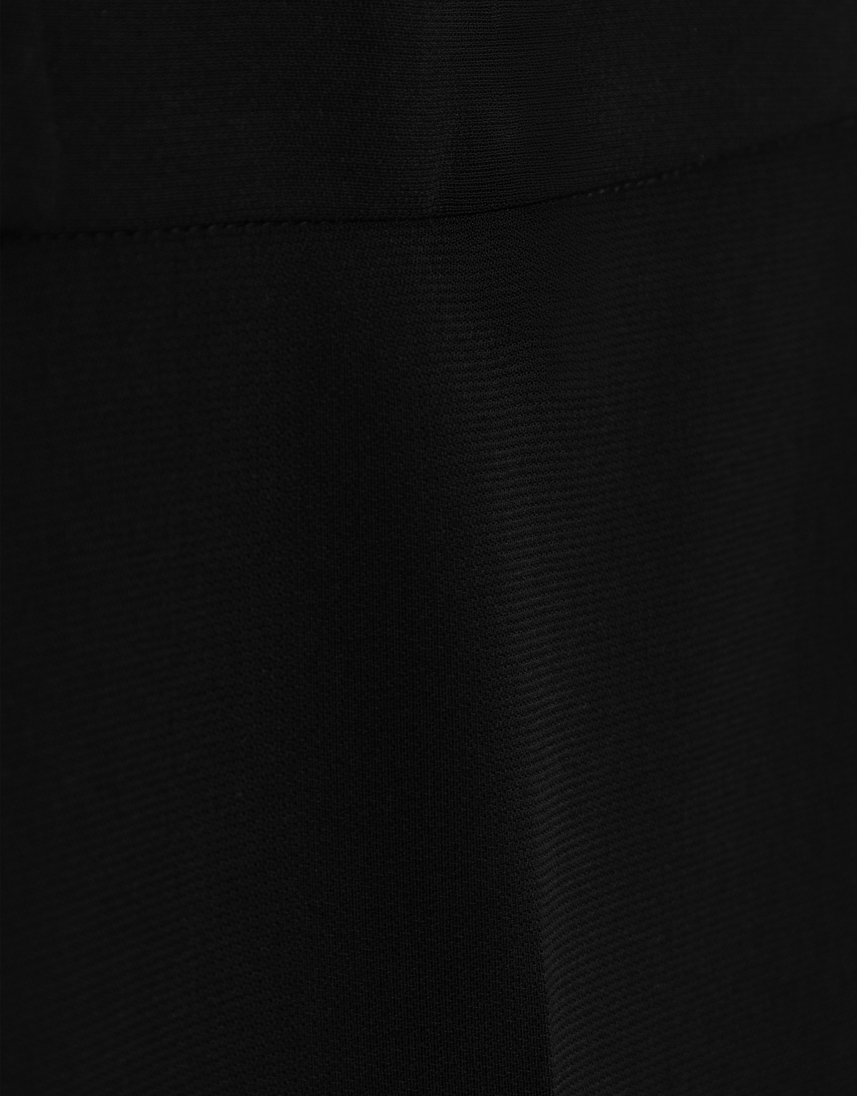 Pantalón recto con abertura crepe negro | Roberto Verino