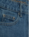Wide blue jeans with customised waistband | Roberto Verino
