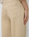 Camel cotton balloon trousers - Woman - SS2026 | Roberto Verino