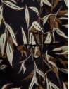 Crop top crepé estampado hojas tonos marrones | Roberto Verino