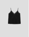 Black lace slip top - Woman - SS2026 | Roberto Verino