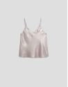 Pink shiny laminated fabric top - Woman | Roberto Verino