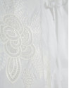 White ramie blouse with floral embroidery | Roberto Verino