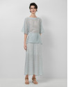 Blue printed crepe blouse - Woman - SS2026 | Roberto Verino