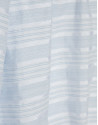 Beige and blue striped puff sleeve blouse | Roberto Verino