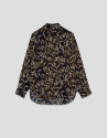 Blusa oversize crepé estampado hojas tonos ... | Roberto Verino