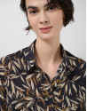 Blusa oversize crepé estampado hojas tonos ... | Roberto Verino