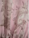 Pink floral print chiffon blouse with ruffled... | Roberto Verino