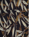 Oversized blouse in brown leaf print crepe | Roberto Verino