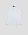 White cotton dress shirt with smocking - Woman | Roberto Verino