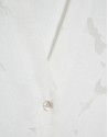 Oversized white devoré blouse with floral print | Roberto Verino