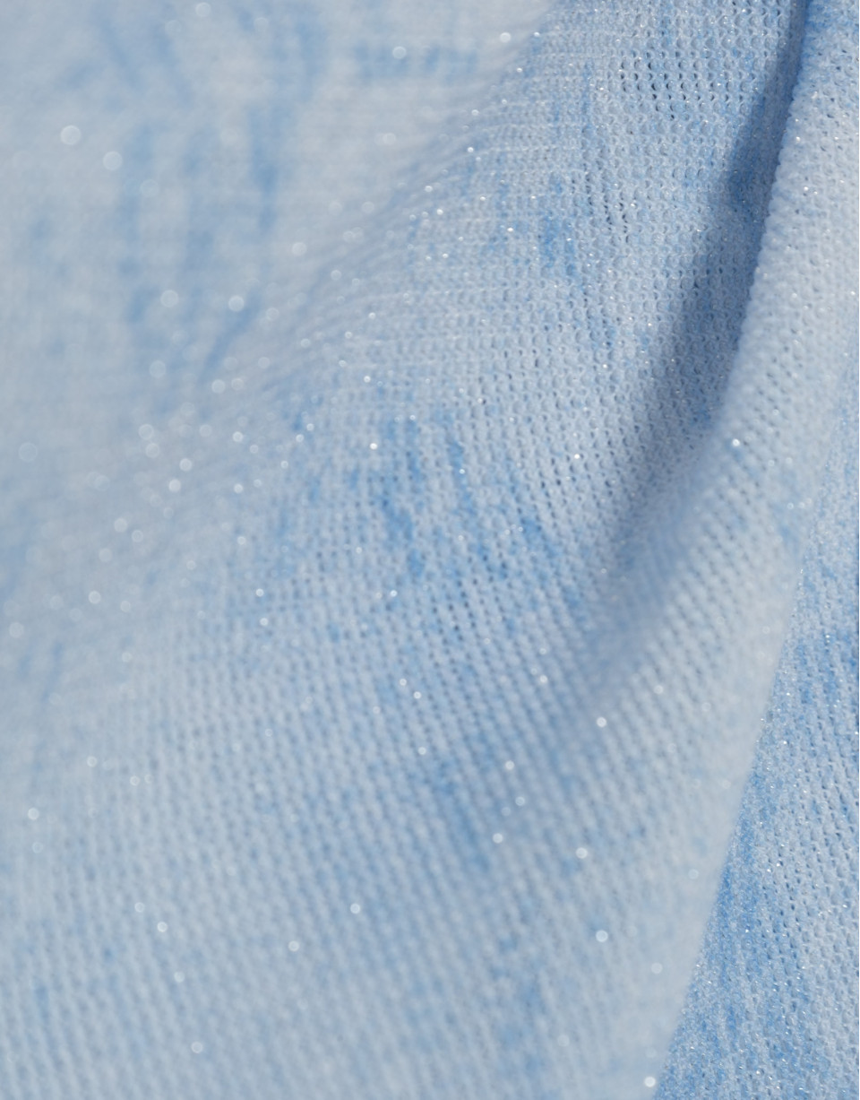 Camiseta manga corta tul azul claro - Mujer | Roberto Verino
