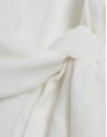 Ecru cut-out knit sleeveless T-shirt - Woman | Roberto Verino