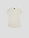 Camiseta cuello pico punto algodón ligero ... | Roberto Verino