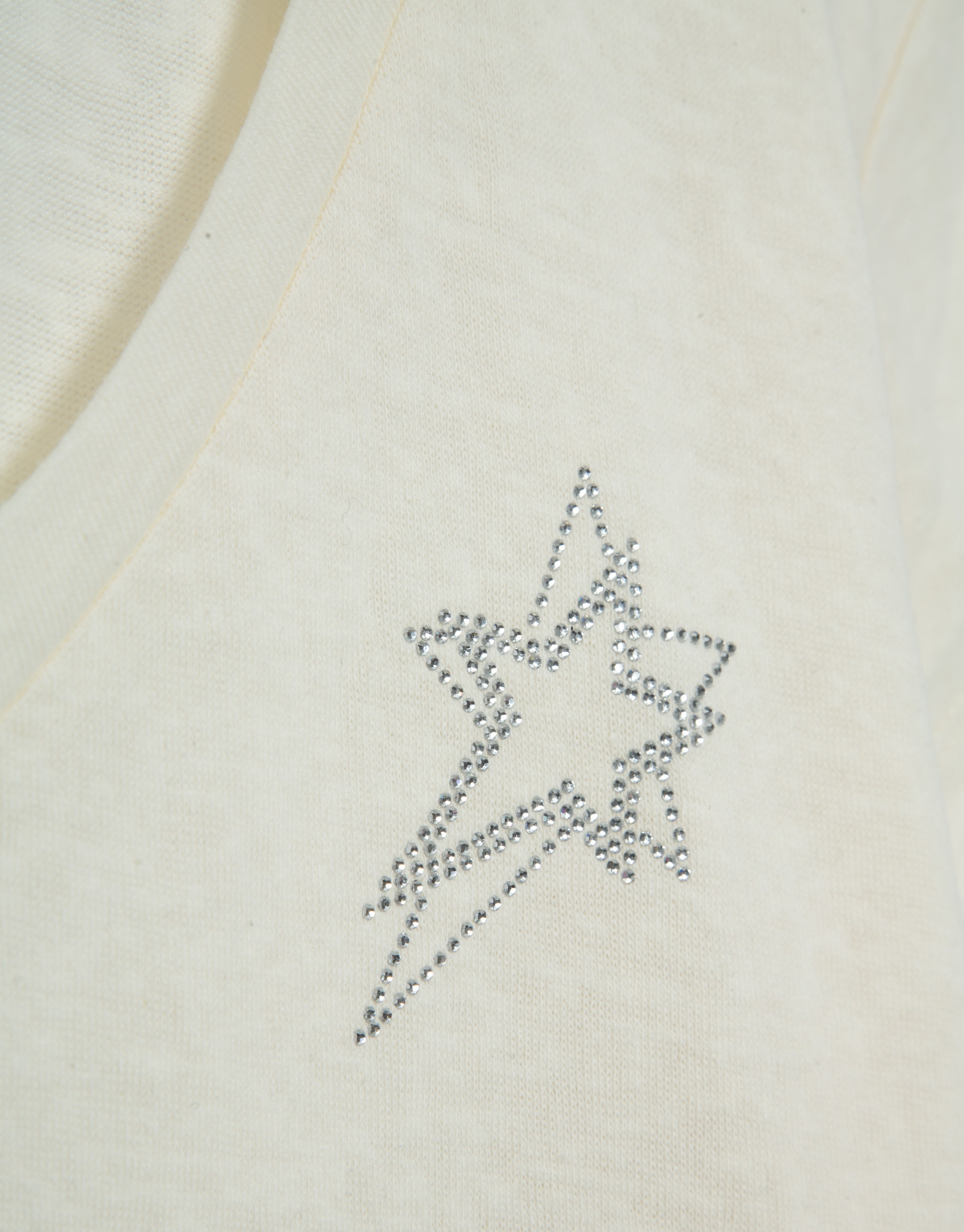 White lightweight cotton V-neck T-shirt - Woman | Roberto Verino