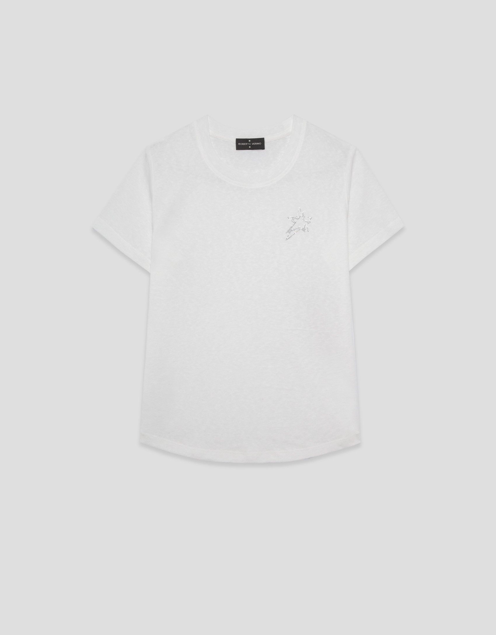 Camiseta cuello redondo punto algodón ligero... | Roberto Verino