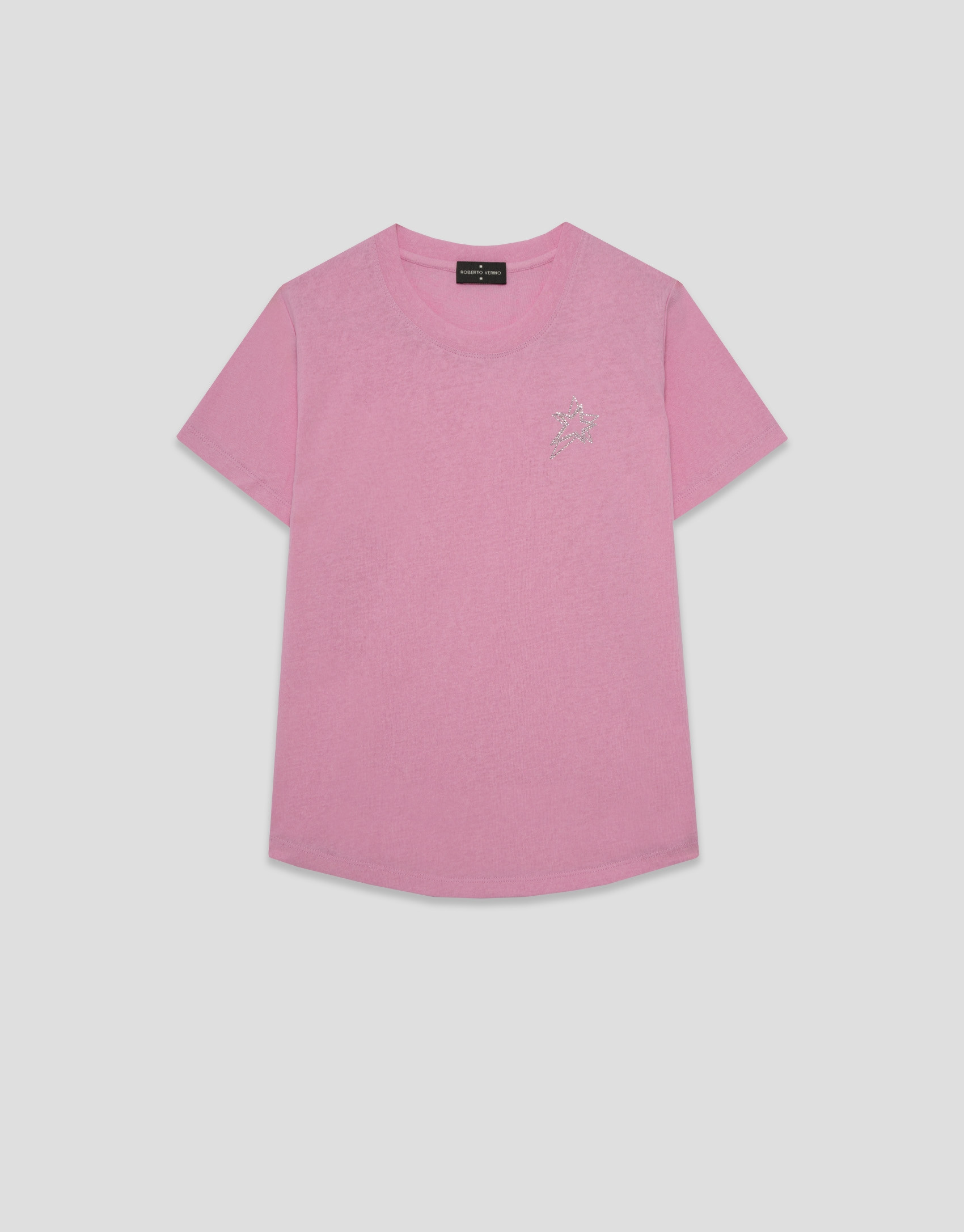 Camiseta cuello redondo punto algodón ligero... | Roberto Verino