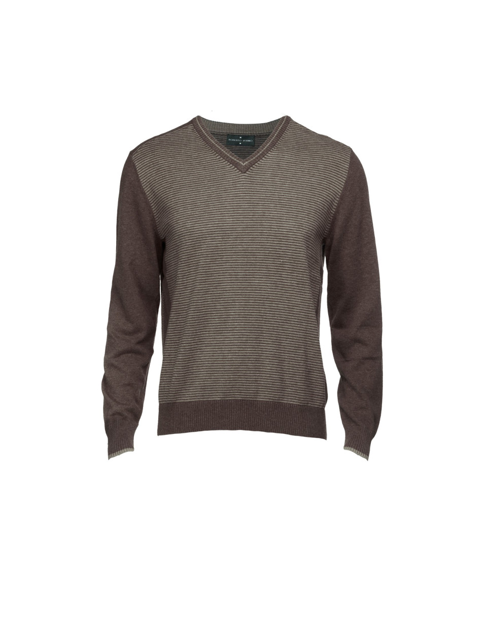 Brown wool/cashmere pullover