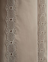 Camel shirt midi dress with lace straps - Woman | Roberto Verino