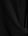 Vestido fruncido manga corta punto negro | Roberto Verino