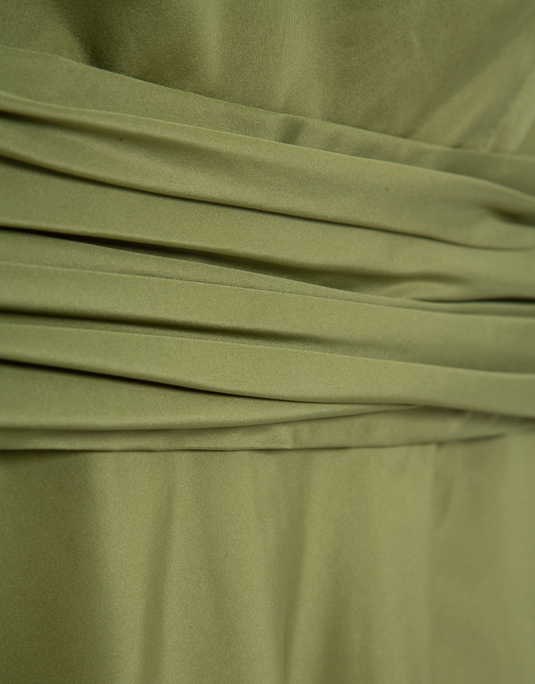 Green taffeta sleeveless dress - Woman - SS2026 | Roberto Verino