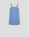 Vestido sisas crepé azul claro - Mujer | Roberto Verino