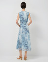 Vestido midi sin mangas tejido ligero tonos ... | Roberto Verino
