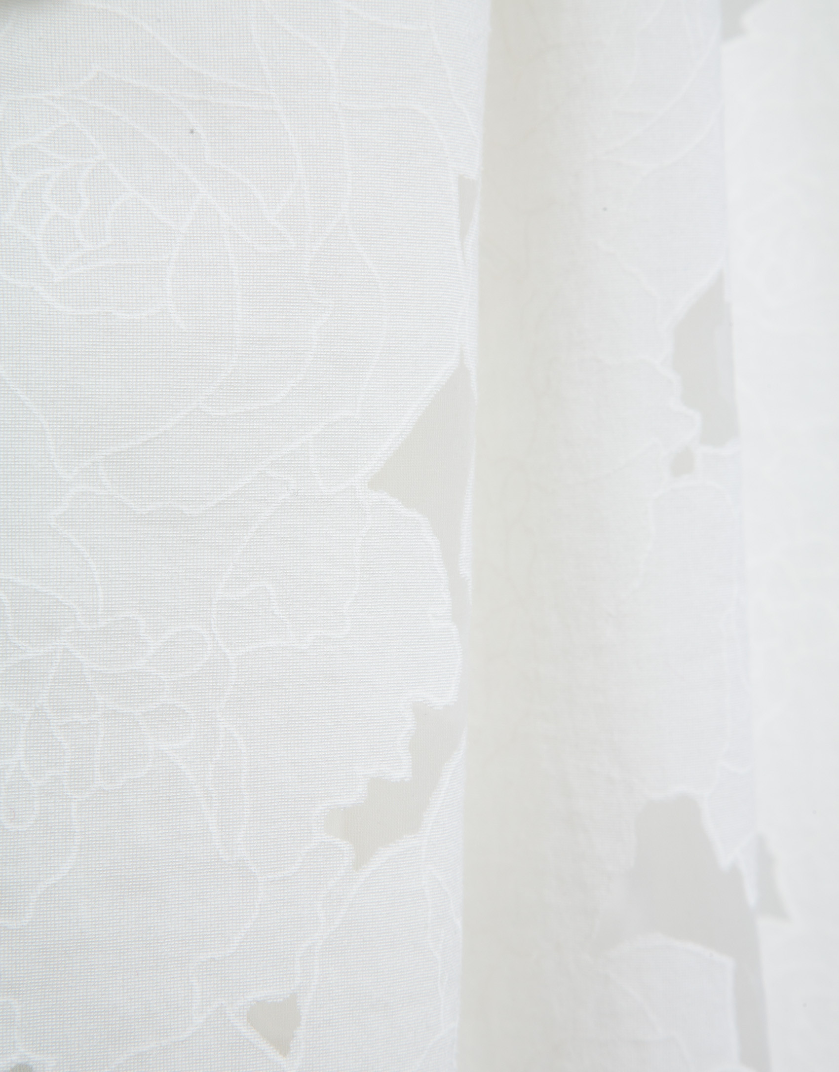 White devoré strappy dress with floral print | Roberto Verino