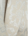 Short beige jacket with silver floral ... | Roberto Verino