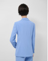 Light blue crepe single-button blazer - Woman | Roberto Verino