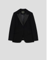 Blazer smoking crepé negro - Mujer - PV2026 | Roberto Verino
